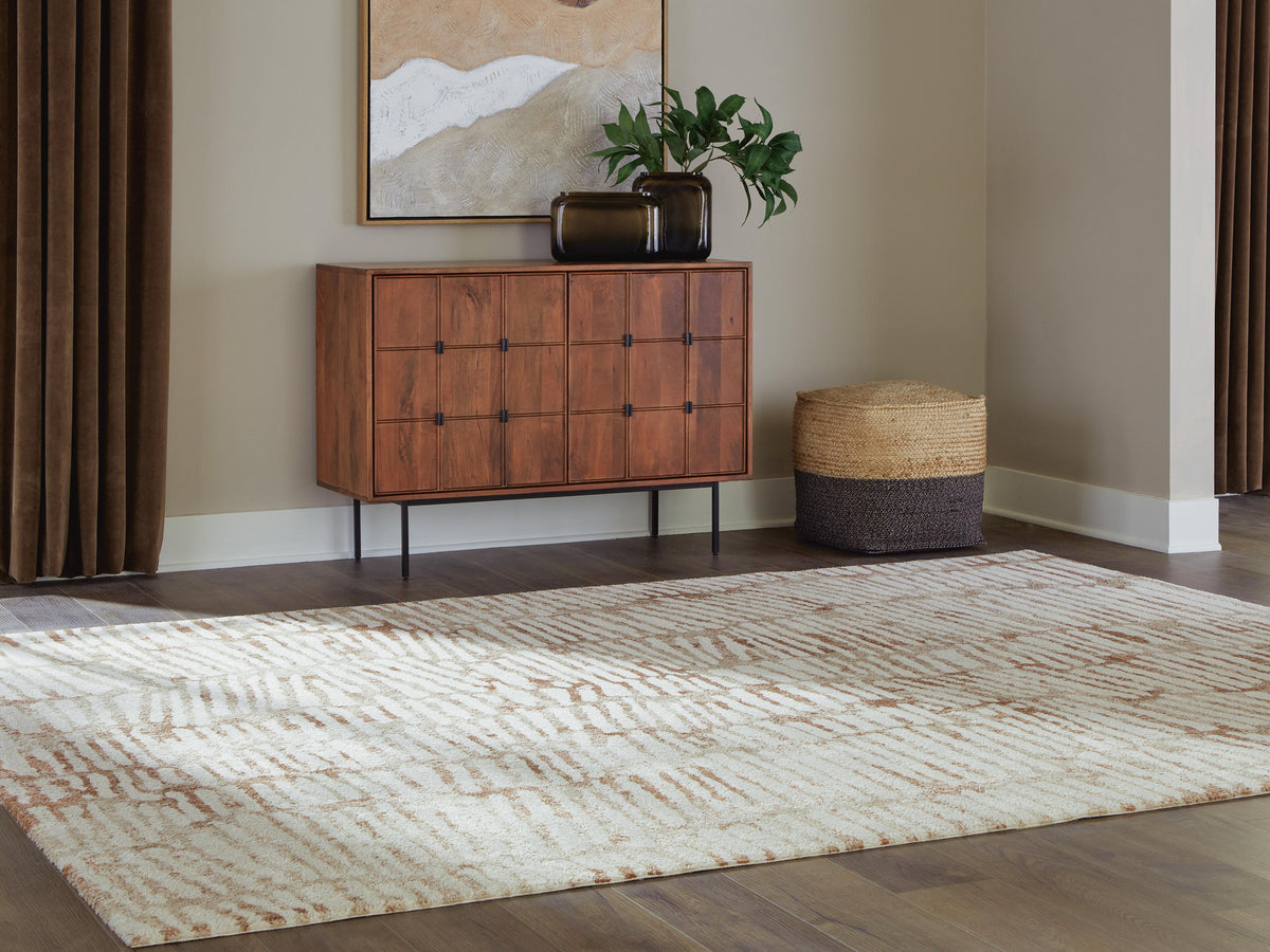 Uduak Area Rug - R408111 - product view or room setting; only area rug included (supplier image 2)