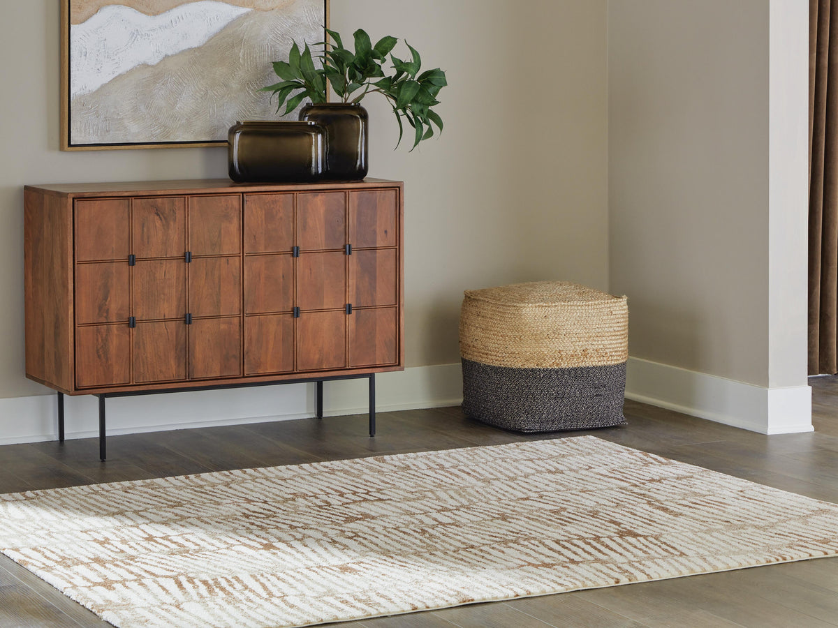 Uduak Area Rug - R408112 - product view or room setting; only area rug included (supplier image 7)