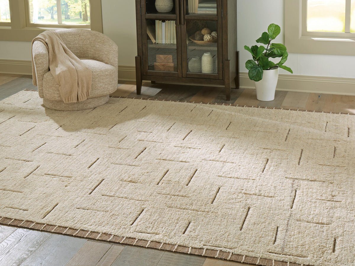 Clayman Area Rug - R408340 - product view or room setting; only area rug included (supplier image 10)