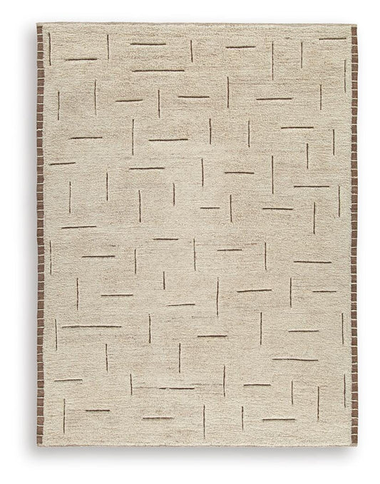 Clayman Area Rug - R408341 - product view or room setting; only area rug included (supplier image 1)