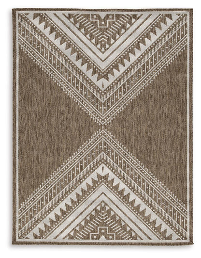 Dunsler Area Rug - R900012, R900011 - product view or room setting; only area rug included (supplier image 1)