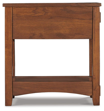Breegin Chairside End Table - T007-319 - product view or room setting; only end table included (supplier image 18)