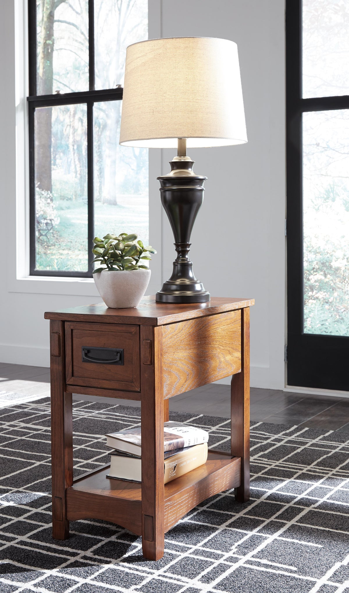 Breegin Chairside End Table - T007-319 - product view or room setting; only end table included (supplier image 15)