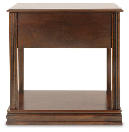 Breegin Chairside End Table - T007-527 - product view or room setting; only end table included (supplier image 6)