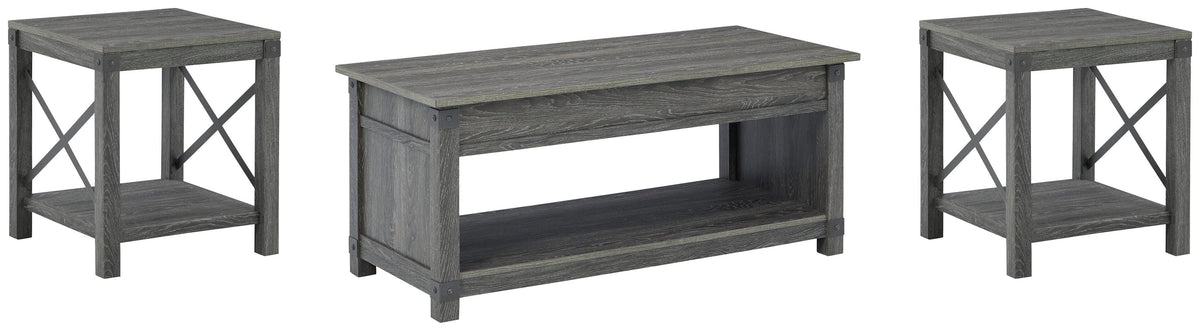 Freedan Living Room Table Sets - T175T1 - product view or room setting; complete kit and included component views (supplier image 1)