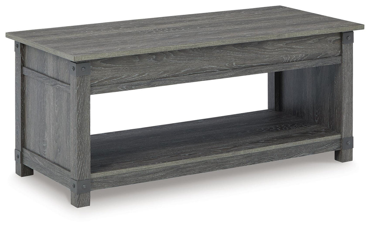 Freedan Lift-Top Coffee Table - T175-9 - product view or room setting; only coffee table included (supplier image 1)