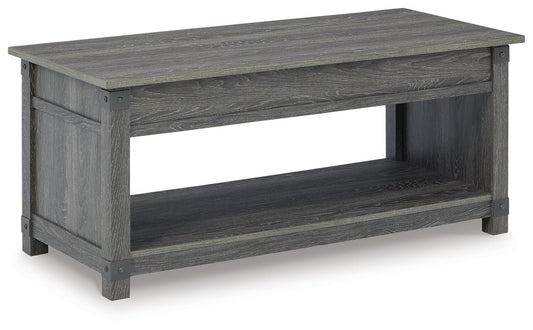 Freedan Lift-Top Coffee Table - T175-9 - product view or room setting; only coffee table included (supplier image 1)