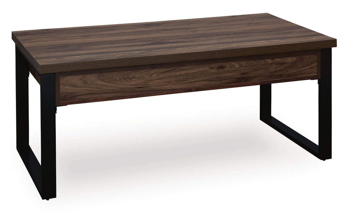 Wickman Falls Coffee Table - T318-1 - product view or room setting; only coffee table included (supplier image 5)