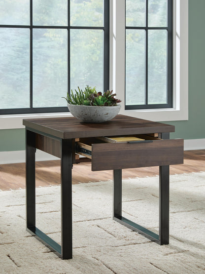 Wickman Falls End Table - T318-2 - product view or room setting; only end table included (supplier image 7)