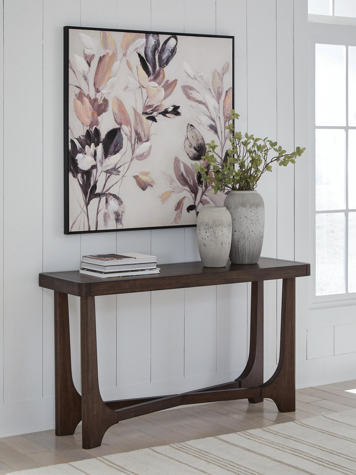 Korestone Sofa Table - T438-4 - product view or room setting; only console table included (supplier image 2)