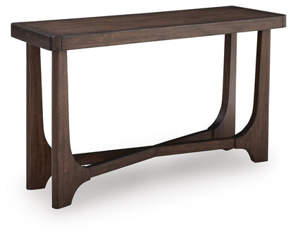 Korestone Sofa Table - T438-4 - product view or room setting; only console table included (supplier image 1)
