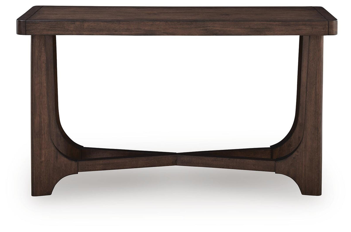 Korestone Sofa Table - T438-4 - product view or room setting; only console table included (supplier image 3)