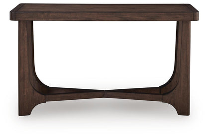 Korestone Sofa Table - T438-4 - product view or room setting; only console table included (supplier image 3)