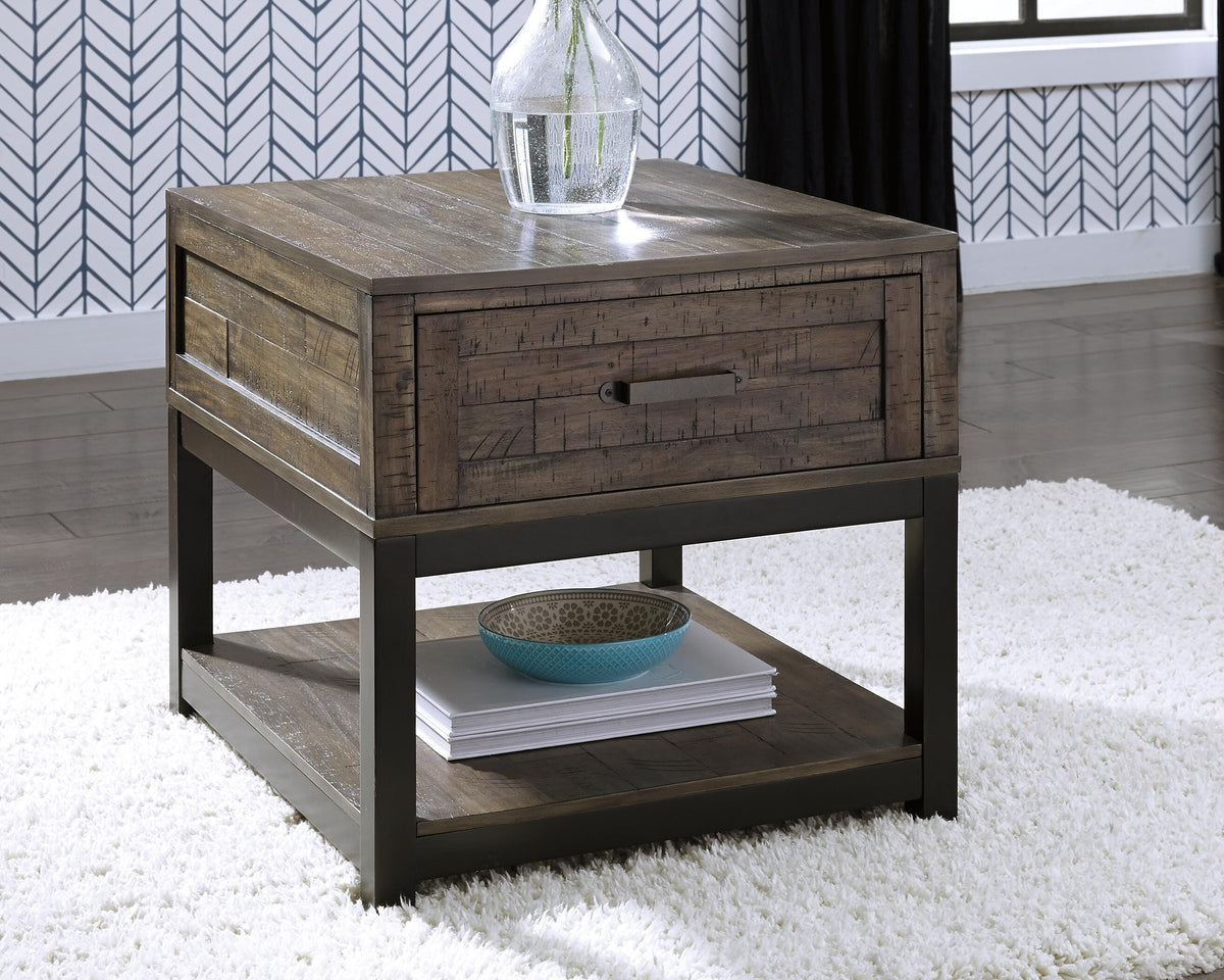 Johurst Lift-top Coffee Table and 2 End Tables - T444T1 - product view or room setting; complete kit and included component views (supplier image 5)