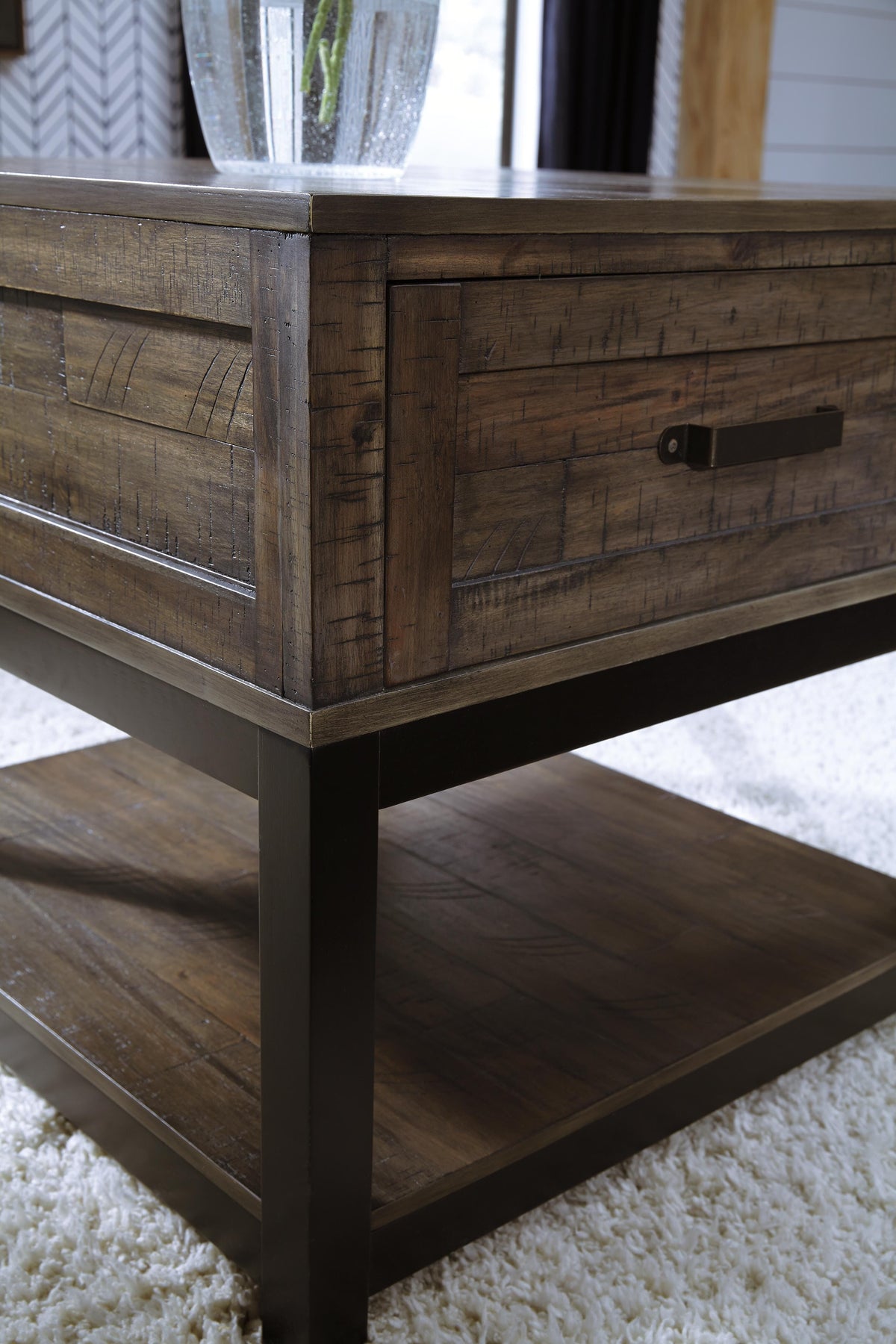Johurst Lift-top Coffee Table and 2 End Tables - T444T1 - finish or detail (supplier image 9)