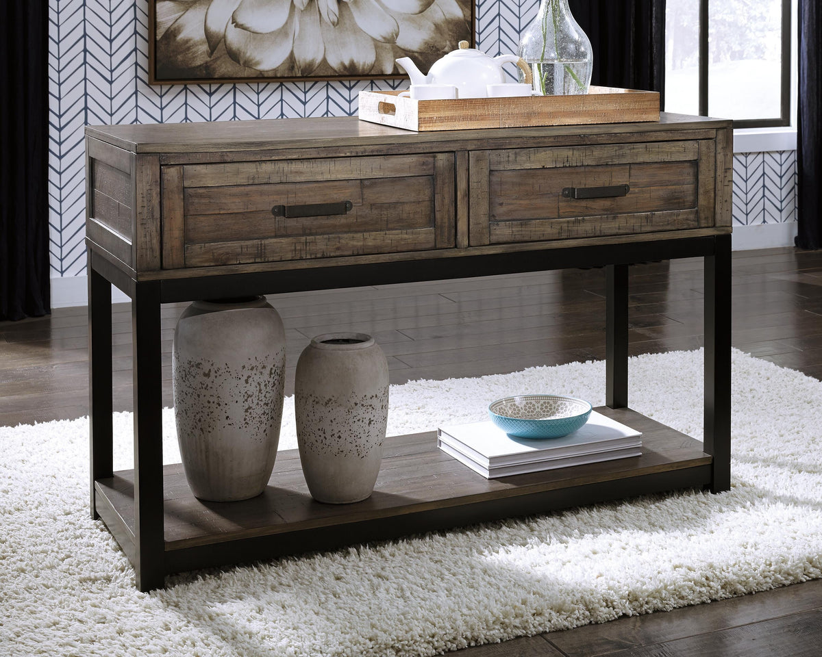 Johurst Sofa/Console Table - T444-4 - product view or room setting; only console table included (supplier image 2)