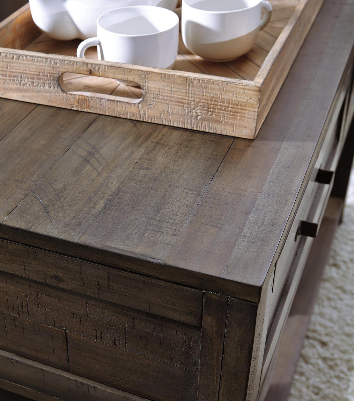 Johurst Sofa/Console Table - T444-4 - finish or detail (supplier image 6)