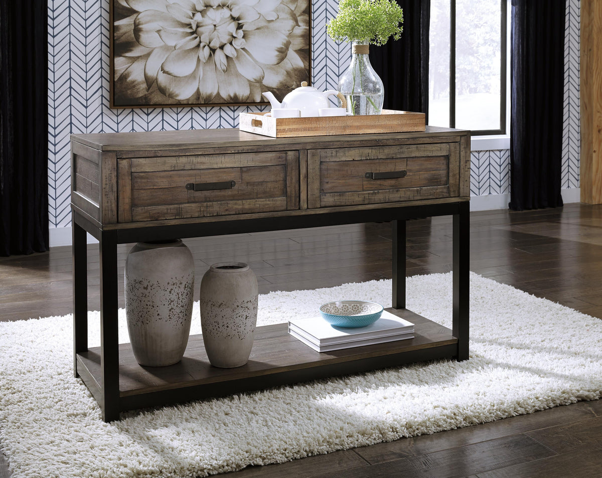 Johurst Sofa/Console Table - T444-4 - product view or room setting; only console table included (supplier image 5)
