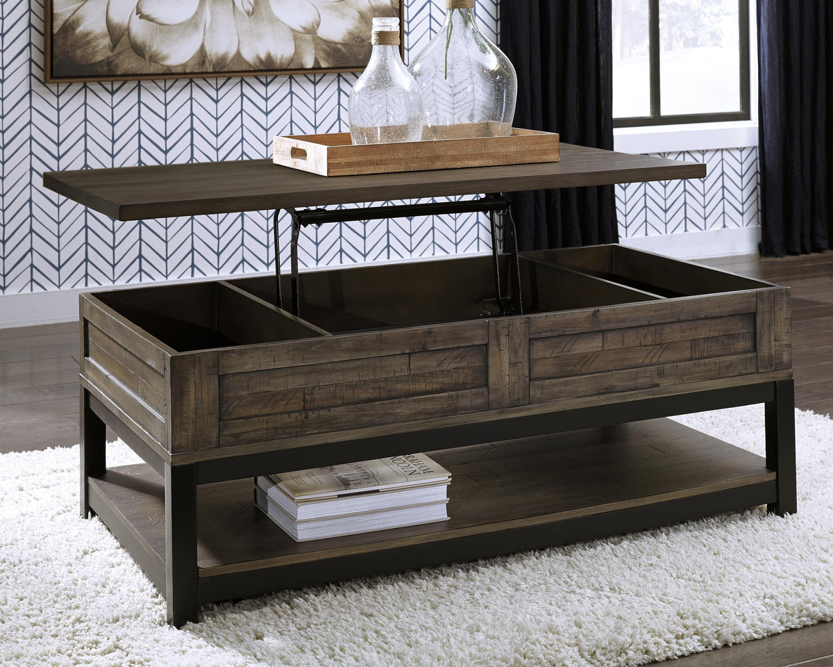 Johurst Coffee Table with Lift Top - T444-9 - product view or room setting; only coffee table included (supplier image 3)