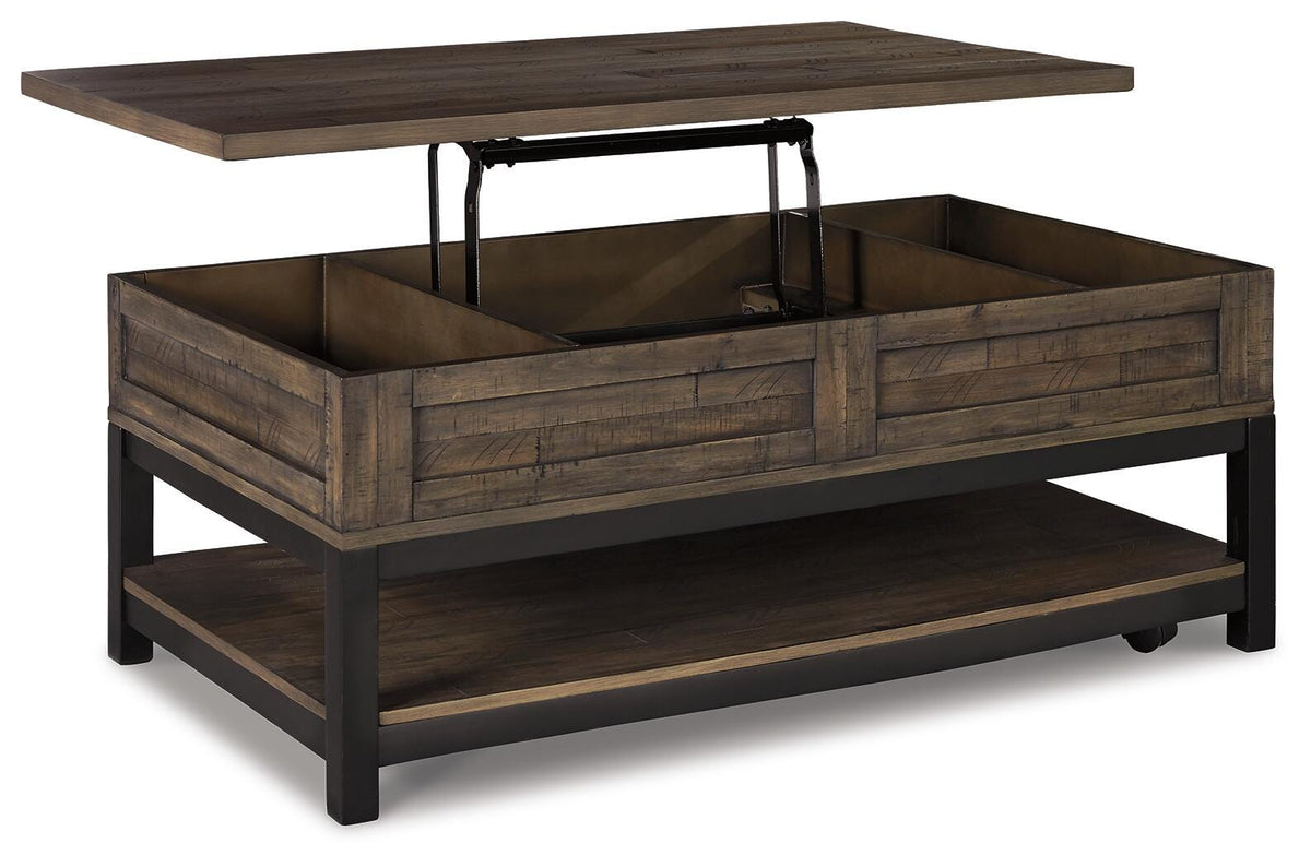 Johurst Coffee Table with Lift Top - T444-9 - product view or room setting; only coffee table included (supplier image 5)