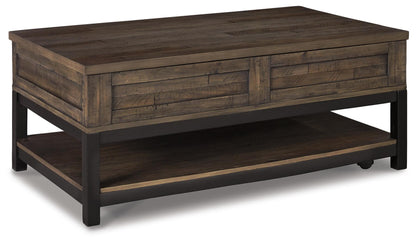 Johurst Coffee Table with Lift Top - T444-9 - product view or room setting; only coffee table included (supplier image 1)