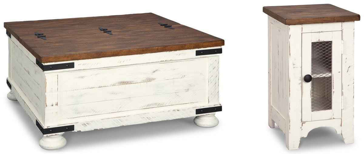 Wystfield Coffee Table Sets - T459T4 - product view or room setting; complete kit and included component views (supplier image 35)