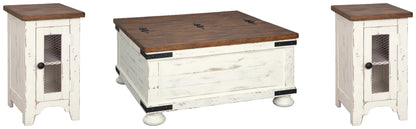 Wystfield Coffee Table Sets - T459T2 - product view or room setting; complete kit and included component views (supplier image 1)