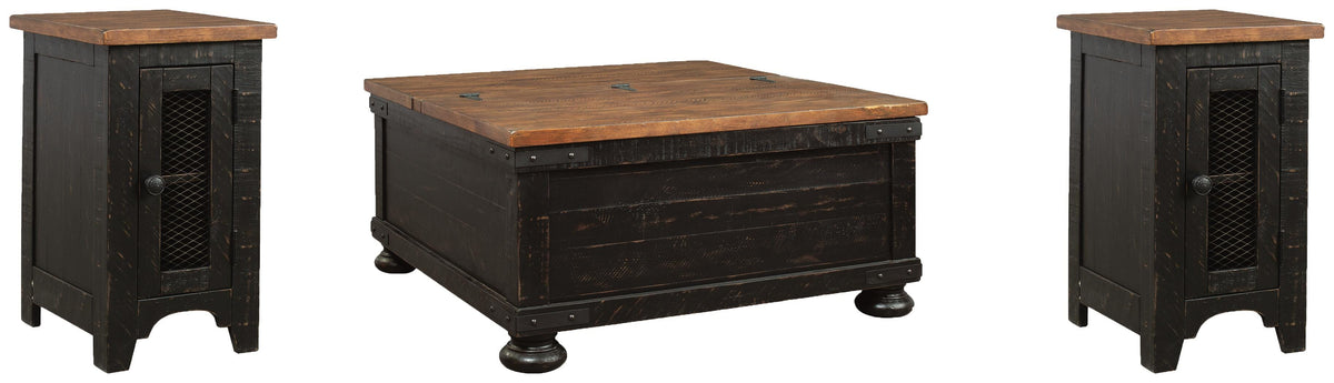 Valebeck Coffee Table Sets - T468T1 - product view or room setting; complete kit and included component views (supplier image 1)