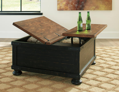 Valebeck Coffee Table with Lift Top - T468-00 - product view or room setting; only coffee table included (supplier image 5)