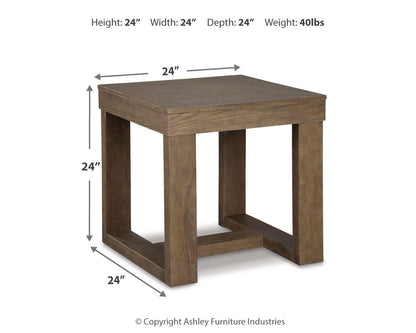 Cariton Coffee Table and 2 End Tables - T471T1 - approximate manufacturer dimensions (supplier image 7)