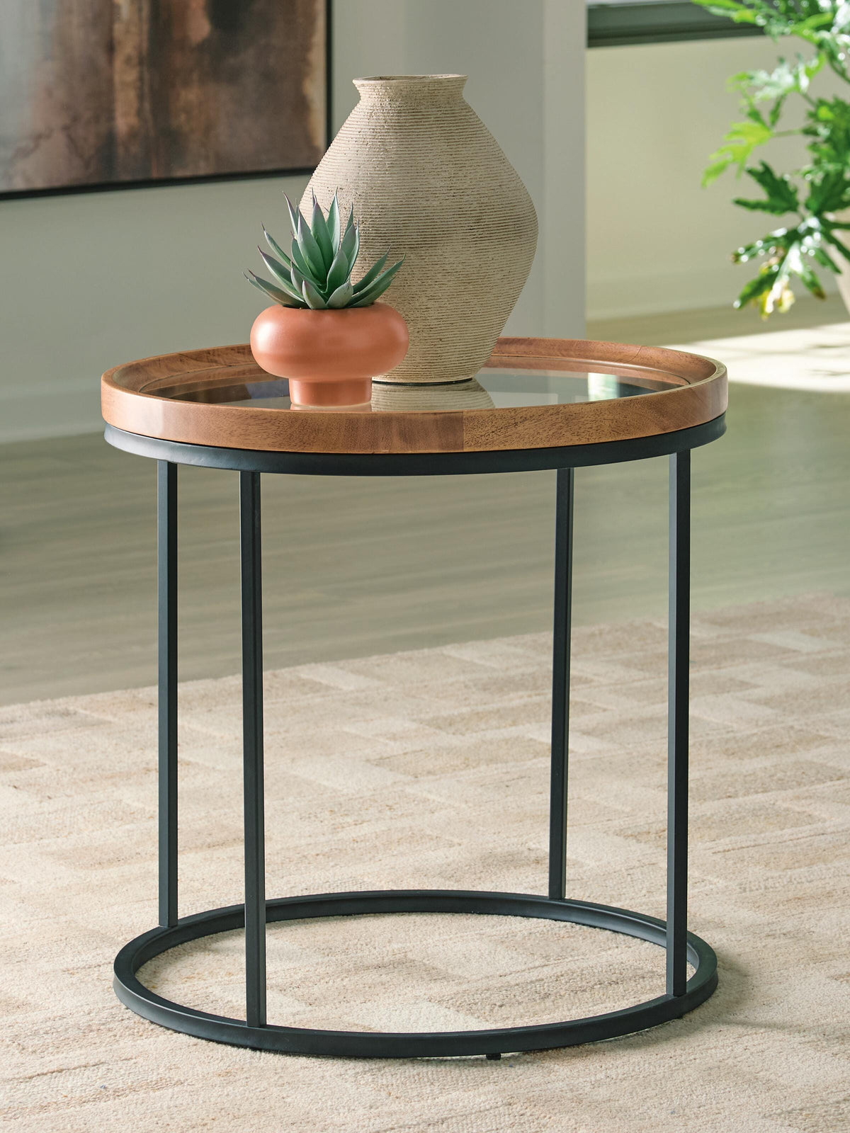 Noraluna End Table - T502-6 - product view or room setting; only end table included (supplier image 2)