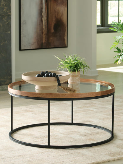 Noraluna Coffee Table - T502-8 - product view or room setting; only coffee table included (supplier image 2)