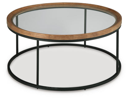 Noraluna Coffee Table - T502-8 - product view or room setting; only coffee table included (supplier image 4)
