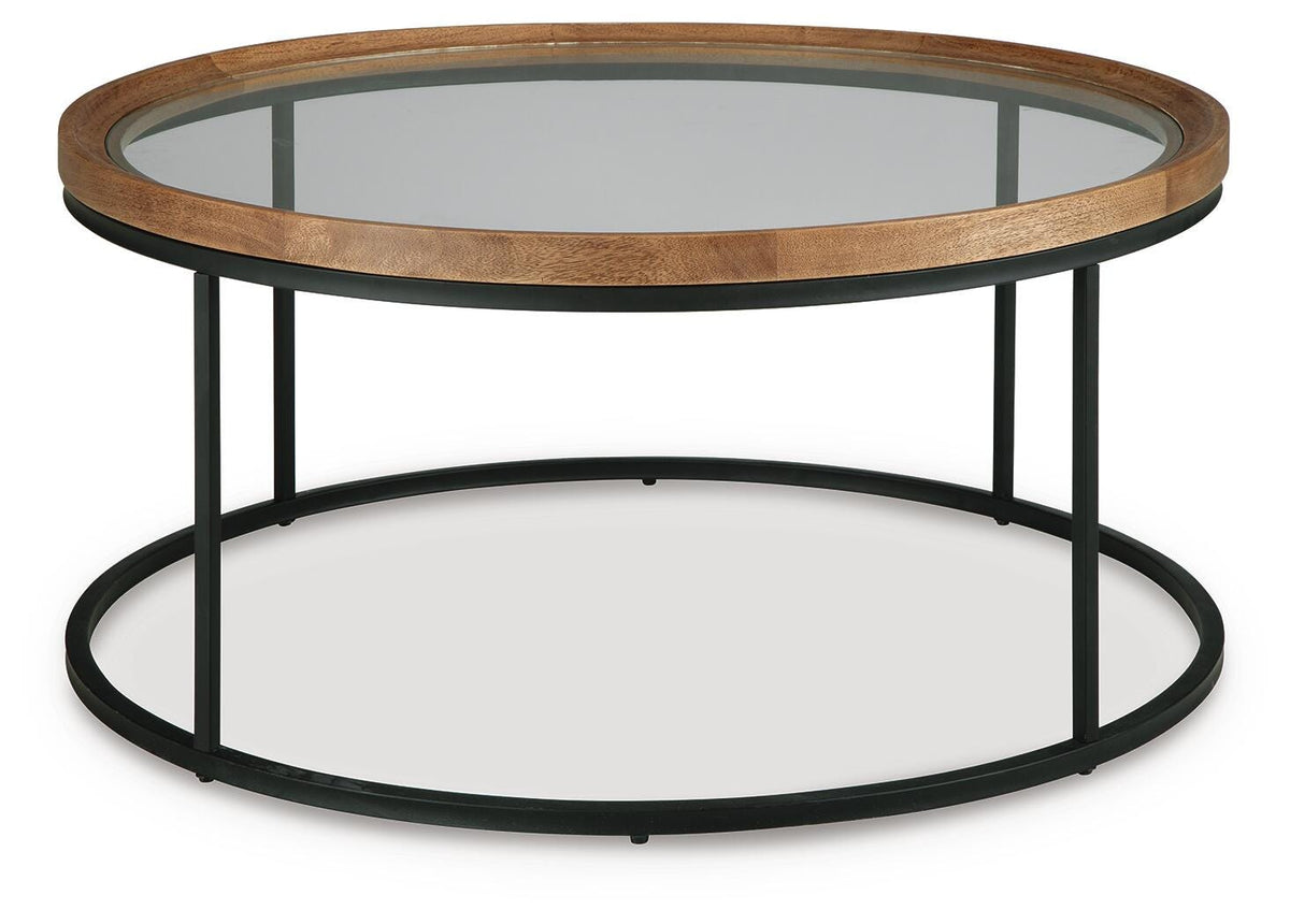 Noraluna Coffee Table - T502-8 - product view or room setting; only coffee table included (supplier image 3)