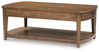 Burkbyer Coffee Table - T513-1 - product view or room setting; only coffee table included (supplier image 1)