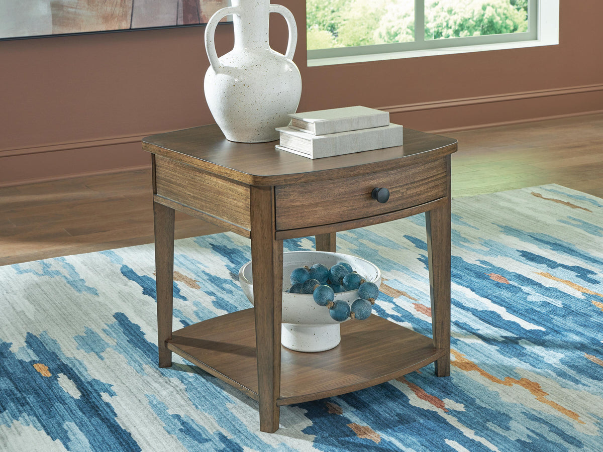 Burkbyer End Table - T513-3 - product view or room setting; only end table included (supplier image 2)