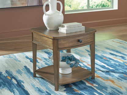 Burkbyer End Table - T513-3 - product view or room setting; only end table included (supplier image 2)