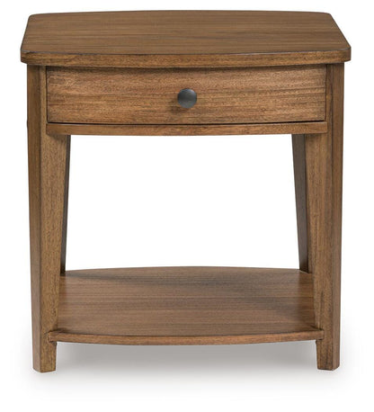 Burkbyer End Table - T513-3 - product view or room setting; only end table included (supplier image 3)