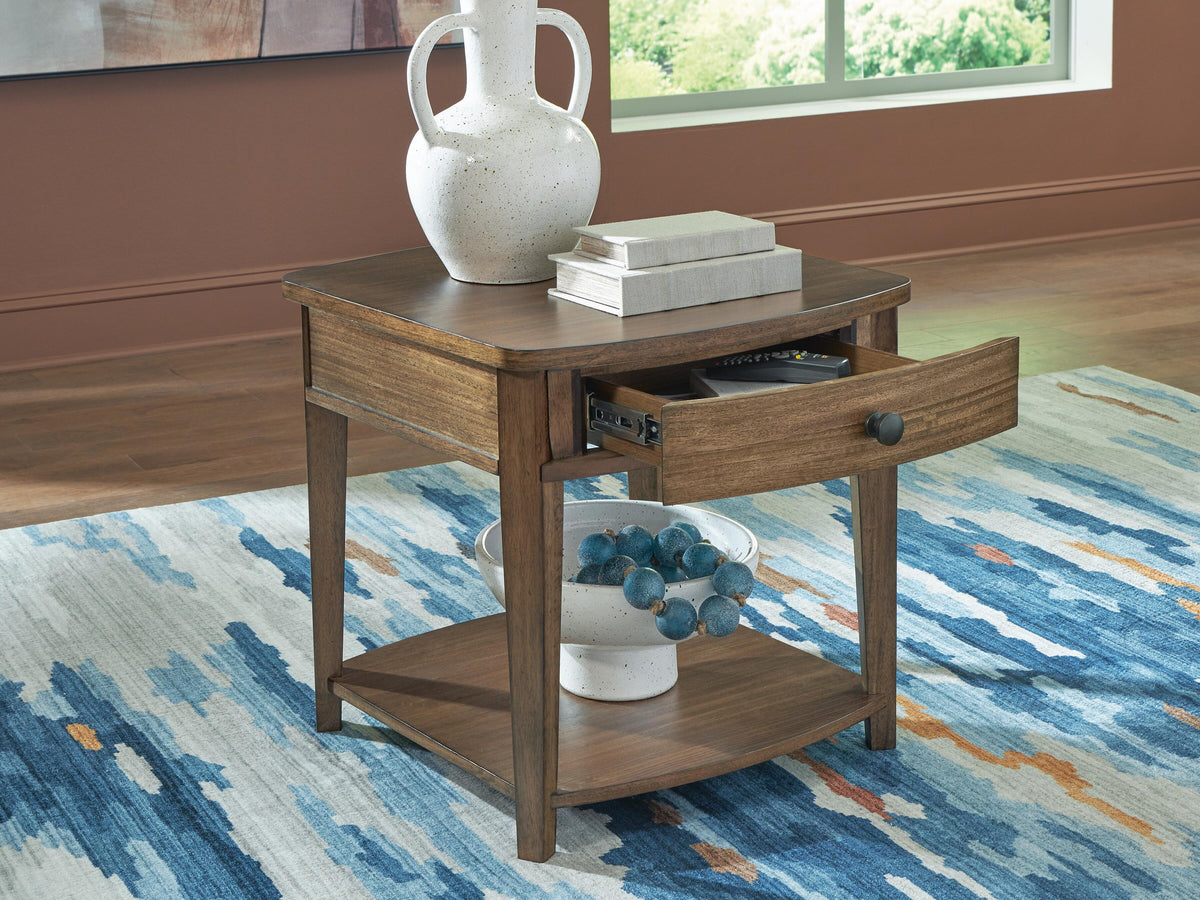 Burkbyer End Table - T513-3 - product view or room setting; only end table included (supplier image 5)