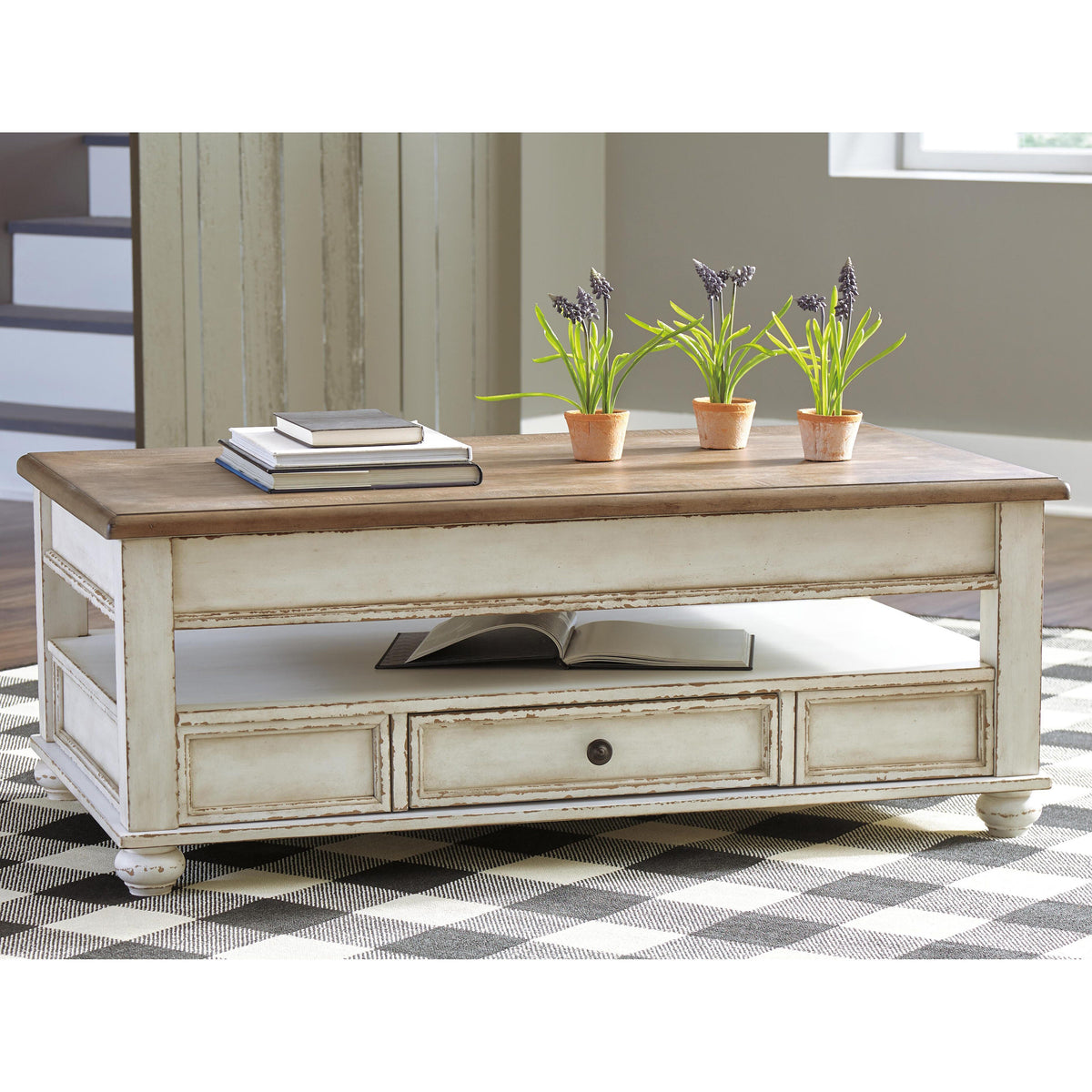Realyn Coffee Table with Lift Top - T523-9 - additional original supplier product view; only listed item or components included