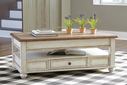 Realyn Coffee Table with Lift Top - T523-9 - product view or room setting; only coffee table included (supplier image 2)