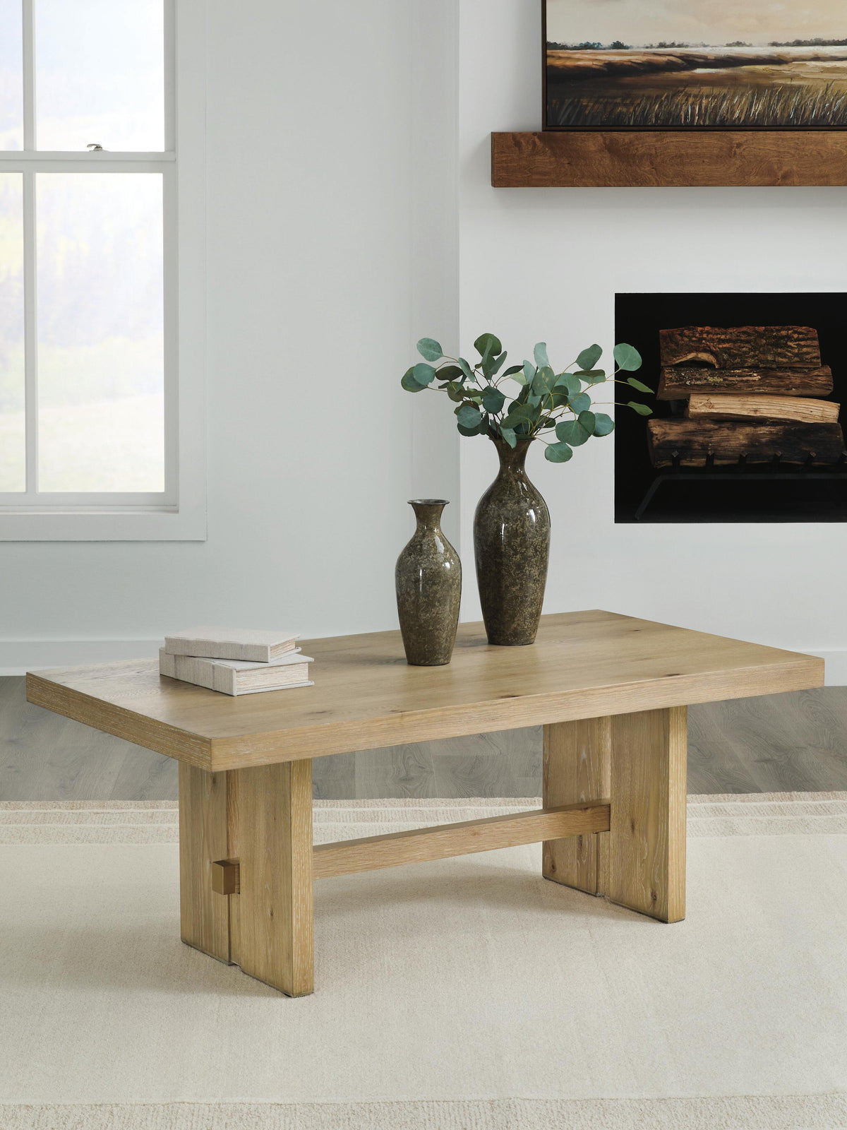 Crendlin Coffee Table - T537-1 - product view or room setting; only coffee table included (supplier image 2)