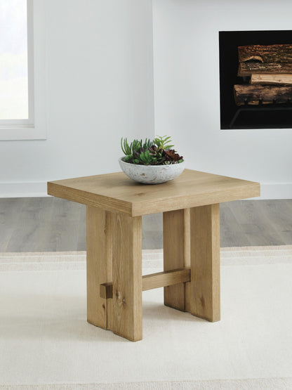 Crendlin End Table - T537-3 - product view or room setting; only end table included (supplier image 2)