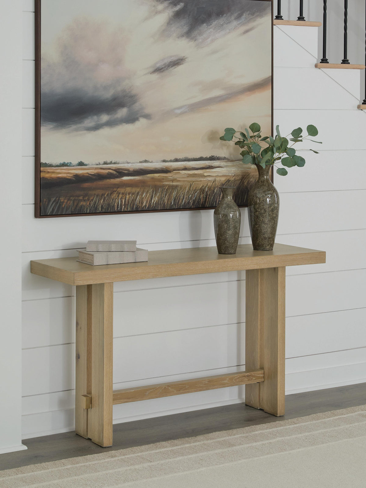 Crendlin Sofa Table - T537-4 - product view or room setting; only console table included (supplier image 2)