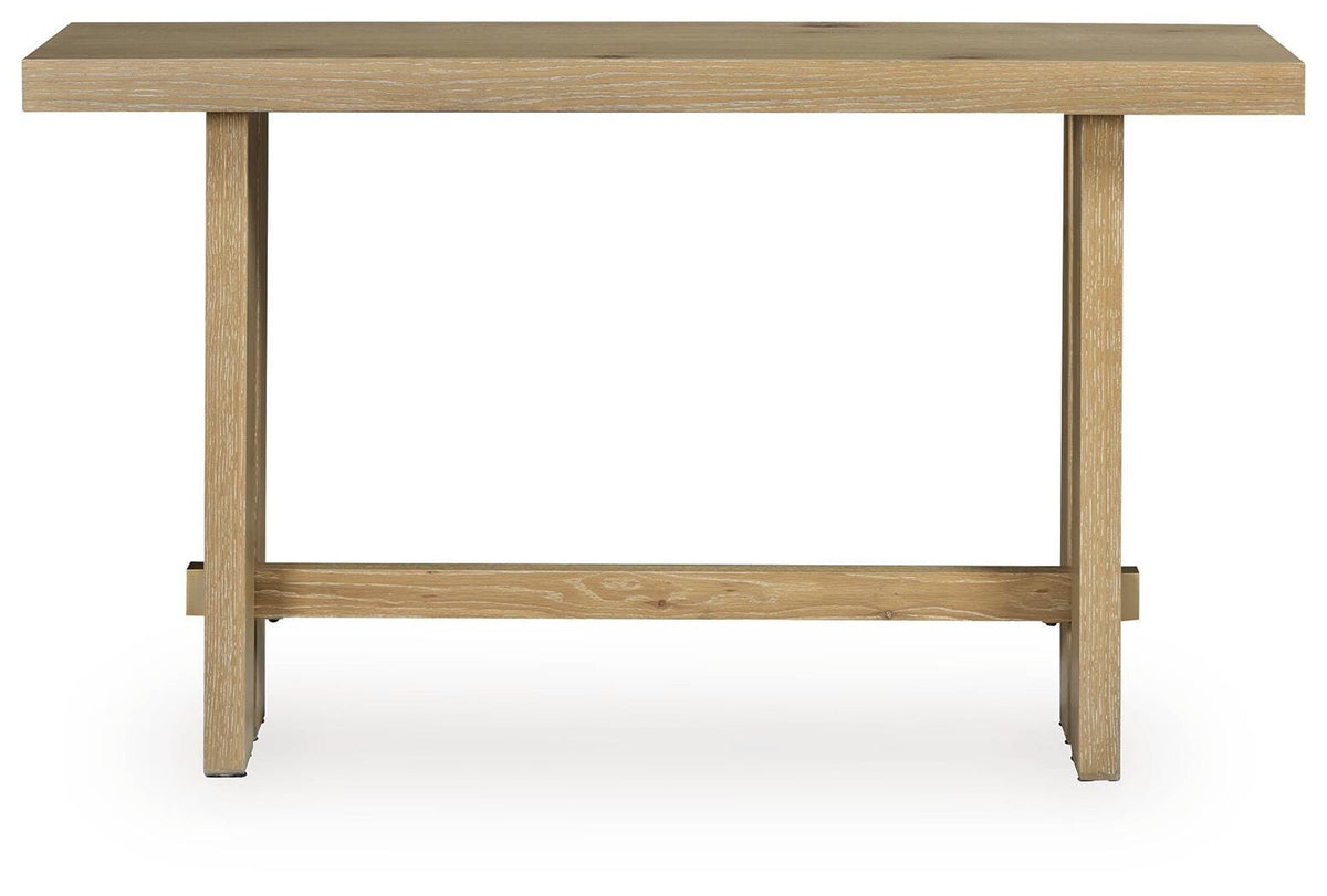 Crendlin Sofa Table - T537-4 - product view or room setting; only console table included (supplier image 3)