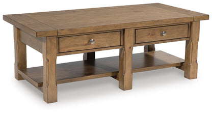 Vandenmore Coffee Table - T539-1 - product view or room setting; only coffee table included (supplier image 1)