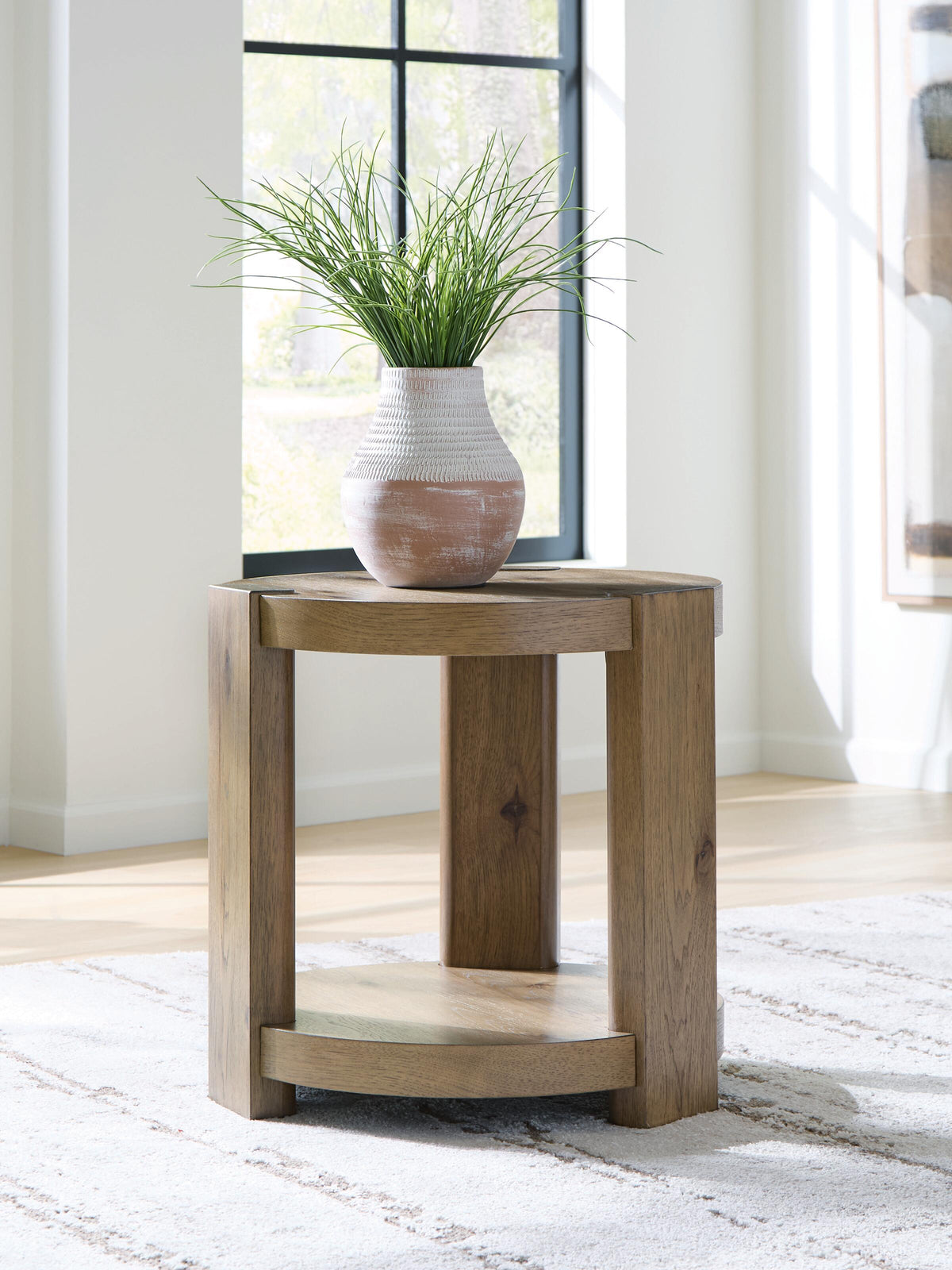 Flangren End Table - T553-6 - product view or room setting; only end table included (supplier image 2)