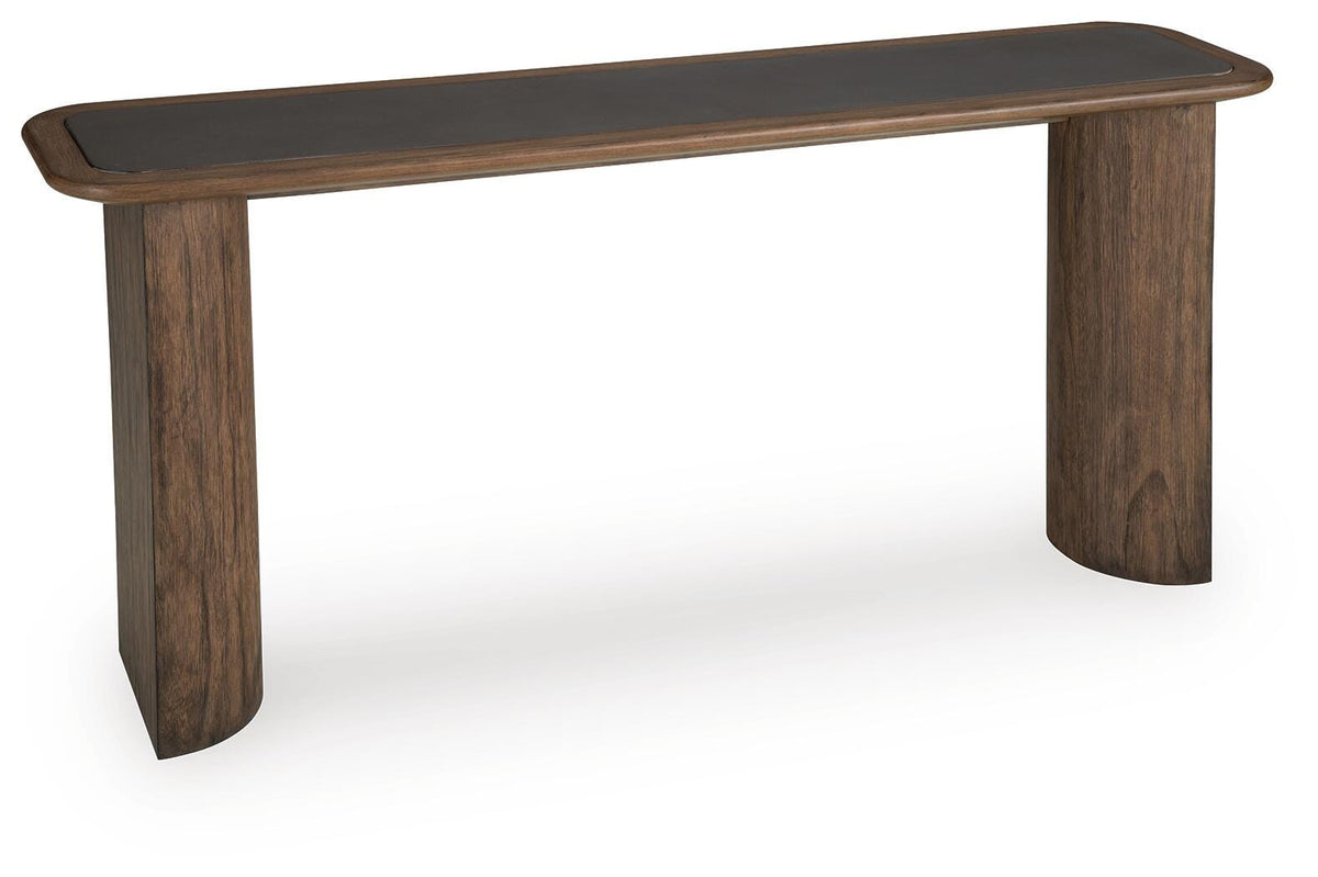 Dontayne Sofa Table - T563-4 - product view or room setting; only console table included (supplier image 3)