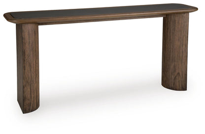 Dontayne Sofa Table - T563-4 - product view or room setting; only console table included (supplier image 1)