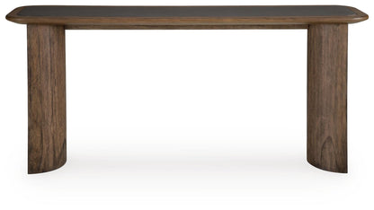 Dontayne Sofa Table - T563-4 - product view or room setting; only console table included (supplier image 4)